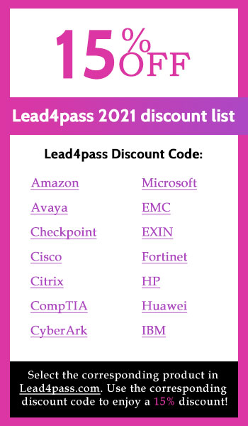 lead4pass discount code 2021